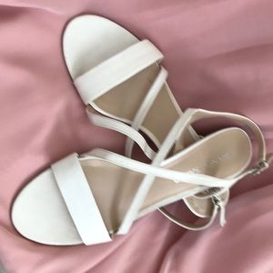 White strappy sandal